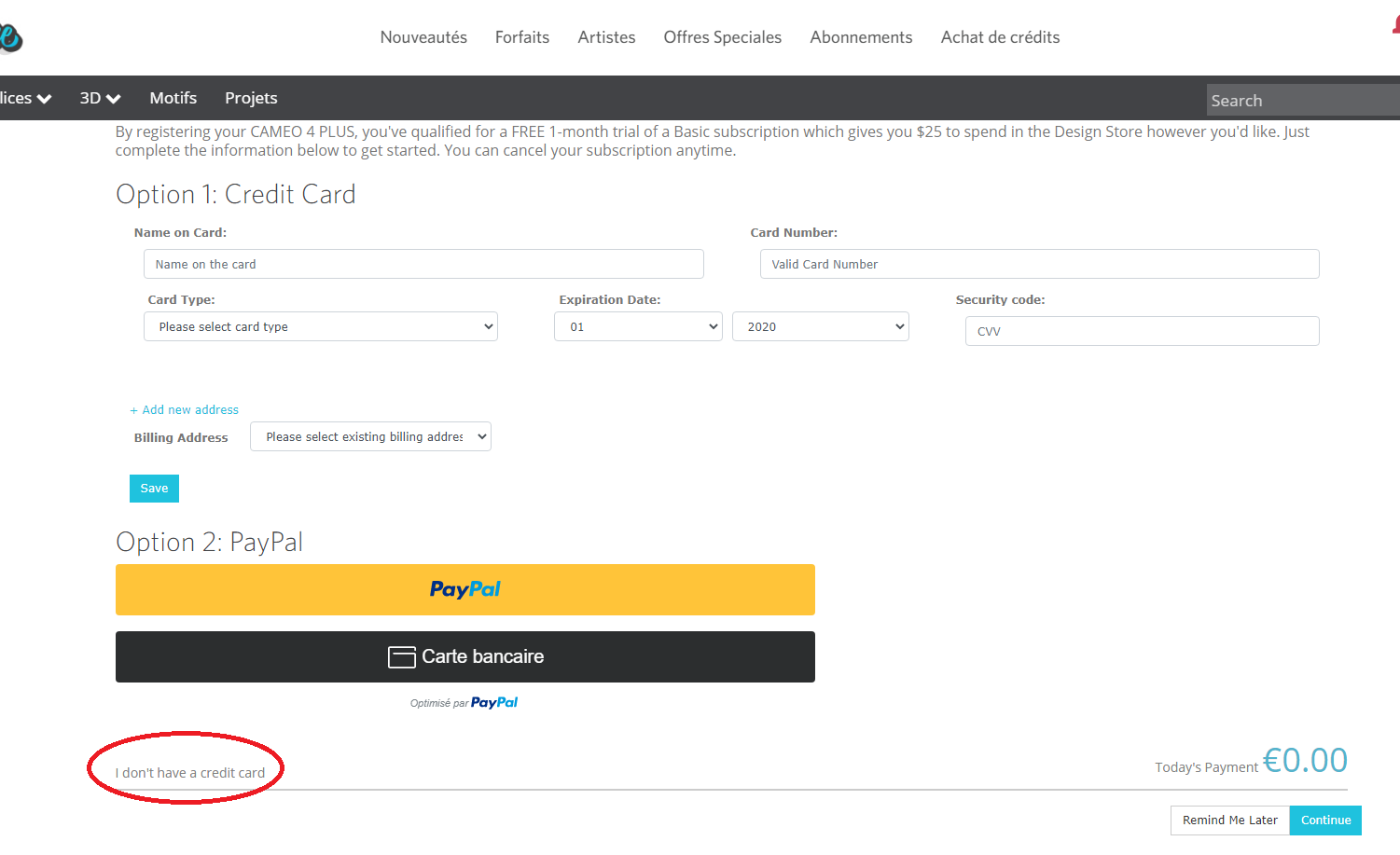 Silhouette Design Store Comment obtenir le crédit offert de 25 € Le